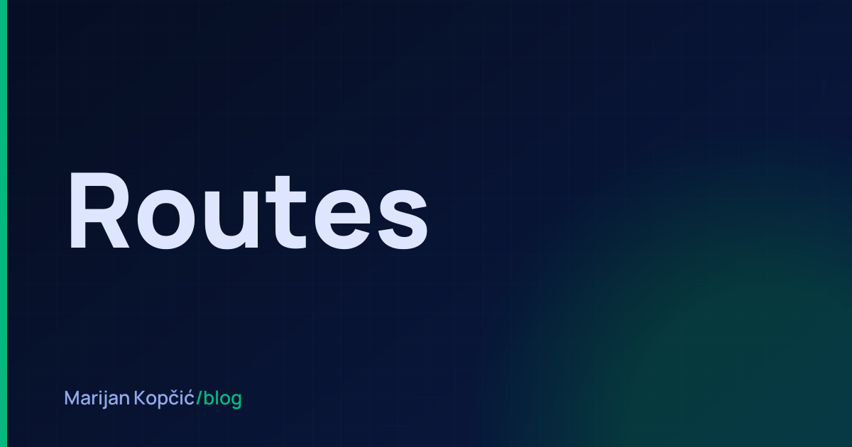 Keep Business Logic Out of Your Routes