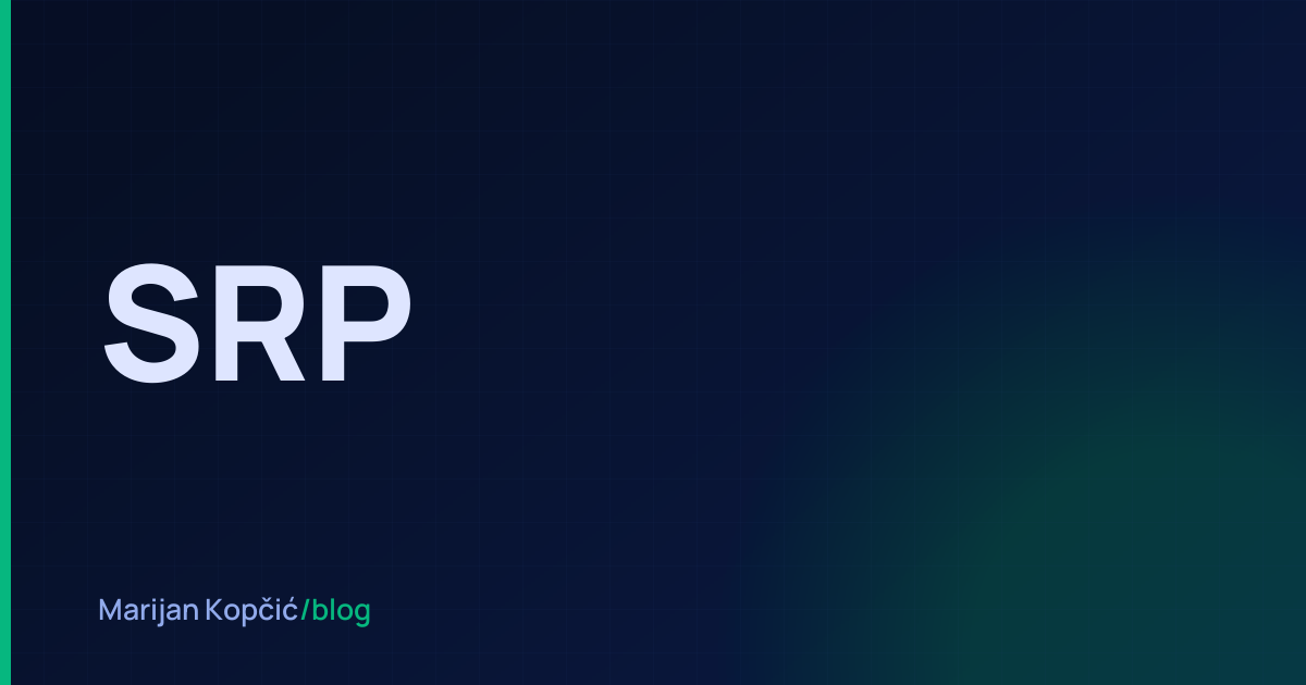 The Single Responsibility Principle in Laravel